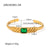 Women IG Style Circle Geometric Stainless Steel 18K Gold Plated Bracelets