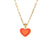 Fashion Round Insect Geometric Heart Stainless Steel 18K Gold Plated Necklaces