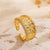 Minimalist Women Irregular Geometric Copper Electroplating Rings