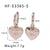 IG Style Heart Heart Geometric Stainless Steel Electroplating Earrings