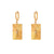 Fashion Geometric Stainless Steel 18K Gold Plated Earrings