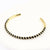 Women Metal Stripe Bohemian Stripe Gold Plating Bangles