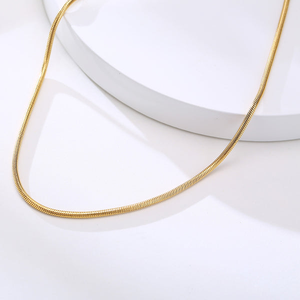 IG Style Geometric Titanium Steel Electroplating Necklaces