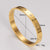 Expressive Circle Stainless Steel Electroplating Bangles