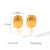 IG Style Heart Irregular Chinese Zodiac Geometric Animal Stainless Steel Electroplating Earrings