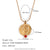 Fashion Round Geometric Stainless Steel 18K Gold Plated Necklaces