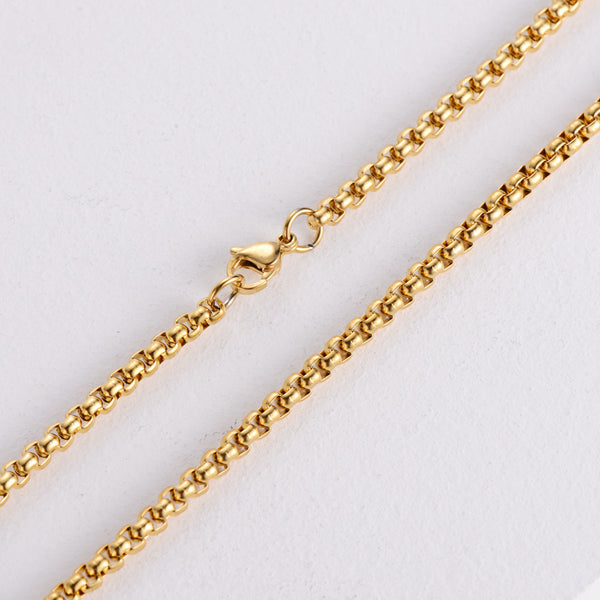 Chain Geometric Stainless Steel Electroplating Necklaces