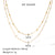 Tassel Irregular Heart Heart Geometric Stainless Steel Electroplating Necklaces