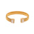 Fashion Round Stainless Steel 18K Gold Plated Bangles