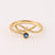 IG Style Women Diamond Metal Eye Copper Electroplating Rings