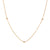 Fashion Round Geometric Stainless Steel 18K Gold Plated Necklaces