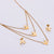 Women Korean Geometric Metal Doll Stainless Steel Pendants