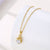 Women Minimalist Geometric Metal Droplet Stainless Steel Electroplating Necklaces