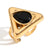 Fashion Triangle Geometric Stainless Steel Electroplating Rings