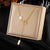 Fashion Heart Square Heart Stainless Steel Electroplating Necklaces