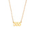 Fashion Number Geometric Stainless Steel 18K Gold Plated Necklaces