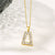 Women Minimalist Geometric Metal Trapezoid Stainless Steel Electroplating Necklaces