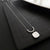 Korean Geometric Titanium Steel 18K Gold Plated Necklaces