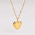 Minimalist Heart Tassel Heart Stainless Steel Electroplating Necklaces