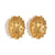 Fashion Ellipse Geometric Stainless Steel 18K Gold Plated Stud Earrings