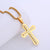 Hip Hop Cross Stainless Steel Zircon Inlay Pendants