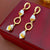 Medieval Circle Round Geometric Artificial Pearl Diamond Inlay Earrings