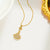 Droplet Titanium Steel 18K Gold Plated Necklaces