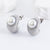 Elegant Round Droplet Stainless Steel Electroplating Stud Earrings