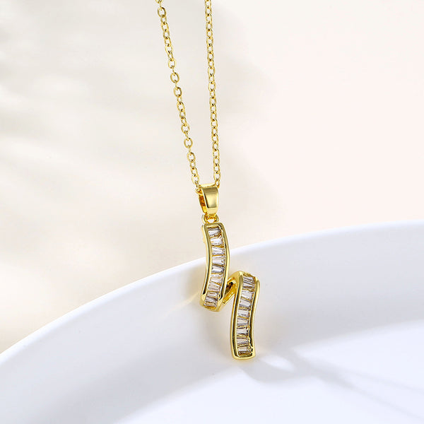 Women Minimalist Geometric Metal Celestial Stainless Steel Electroplating Necklaces