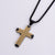 Sporty Cross Stainless Steel Electroplating Pendants