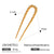 U-Shape Geometric Stainless Steel Electroplating Hair Pins