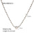 IG Style Heart Geometric Stainless Steel 18K Gold Plated Necklaces