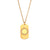 Geometric Stainless Steel 18K Gold Plated Necklaces