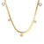 Fashion Round Geometric Stainless Steel 18K Gold Plated Necklaces