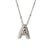 Fashion Letter Number Text Stainless Steel 18K Gold Plated Necklaces