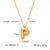 IG Style Letter Number Text Stainless Steel Electroplating Necklaces