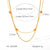 IG Style Chain Geometric Stainless Steel Electroplating Necklaces