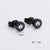 IG Style Circle Stainless Steel Electroplating Stud Earrings