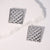 Quadrilateral Geometric Stainless Steel Electroplating Stud Earrings