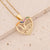 Retro Vintage Heart Copper Zircon Inlay Pendants