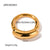 Ring IG Style Circle Geometric Stainless Steel 18K Gold Plated Rings