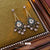 Medieval Droplet Droplet Geometric Alloy Diamond Inlay Earrings