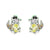 Cartoon Cartoon Zircon Zircon Inlay Earrings