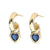 Versatile Heart Heart Zircon Drop Earrings