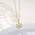 Women Rustic Snowflake Stainless Steel Electroplating Necklaces