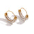 Fashion Circle Round Geometric Stainless Steel Electroplating Earrings