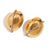 Fashion Ellipse Geometric Stainless Steel 18K Gold Plated Stud Earrings