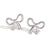 Fashion Bowknot Stainless Steel 18K Gold Plated Stud Earrings