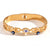 Fashion Circle Stainless Steel 18K Gold Plated Bangles