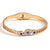 Fashion Round Circle Stainless Steel 18K Gold Plated Bangles